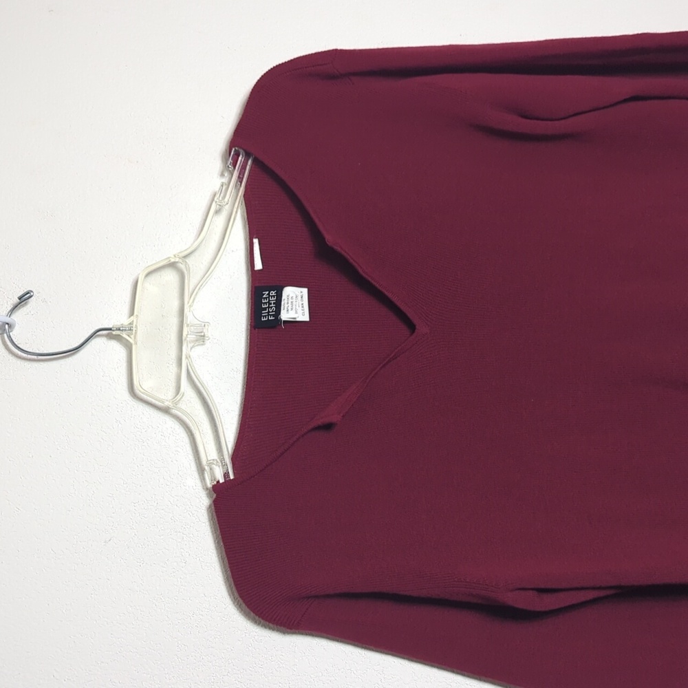 Eileen Fisher Womens Sweater Vintage 90s 100% Wool Hong Kong Quiet Luxury Small - Picture 2 of 8
